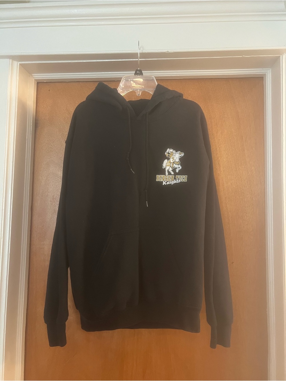 Gildan Bergen Tech Men’s Knights Black Long Sleeve Hoodie